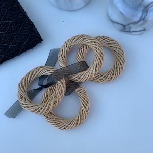 wicker napkin rings